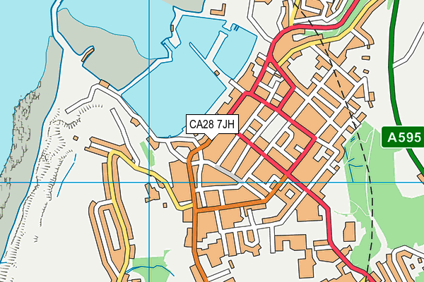 CA28 7JH map - OS VectorMap District (Ordnance Survey)