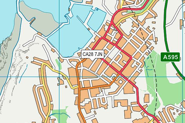 CA28 7JN map - OS VectorMap District (Ordnance Survey)