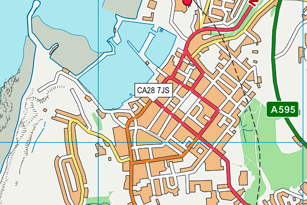 CA28 7JS map - OS VectorMap District (Ordnance Survey)