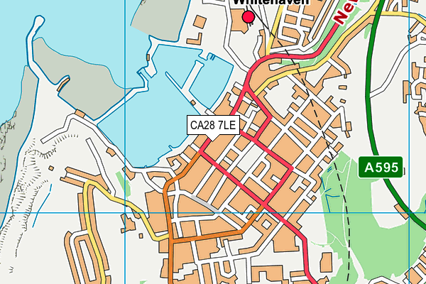 CA28 7LE map - OS VectorMap District (Ordnance Survey)