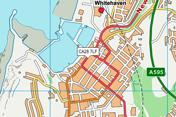 CA28 7LF map - OS VectorMap District (Ordnance Survey)