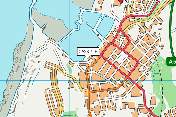 CA28 7LH map - OS VectorMap District (Ordnance Survey)