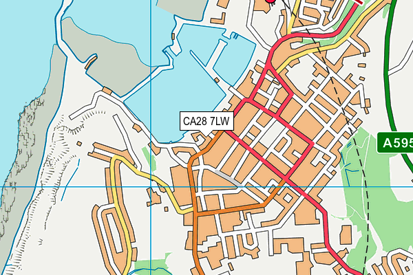 CA28 7LW map - OS VectorMap District (Ordnance Survey)