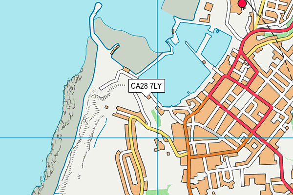 CA28 7LY map - OS VectorMap District (Ordnance Survey)