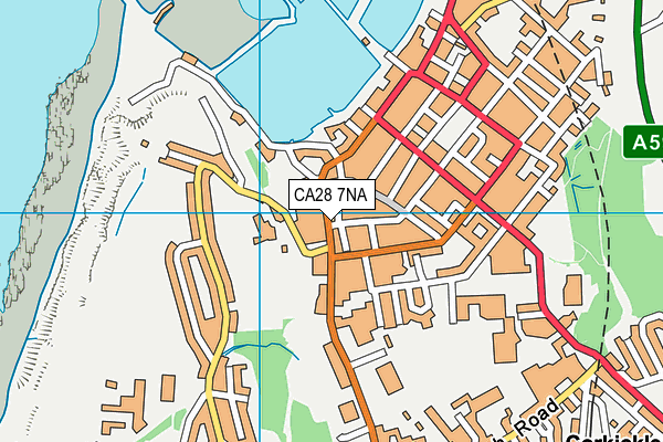 CA28 7NA map - OS VectorMap District (Ordnance Survey)