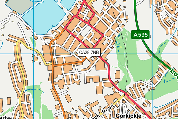 CA28 7NB map - OS VectorMap District (Ordnance Survey)