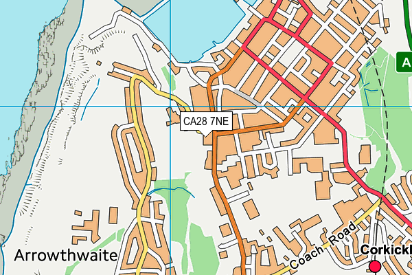 CA28 7NE map - OS VectorMap District (Ordnance Survey)