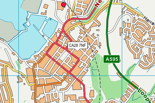 CA28 7NF map - OS VectorMap District (Ordnance Survey)