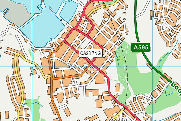 CA28 7NG map - OS VectorMap District (Ordnance Survey)