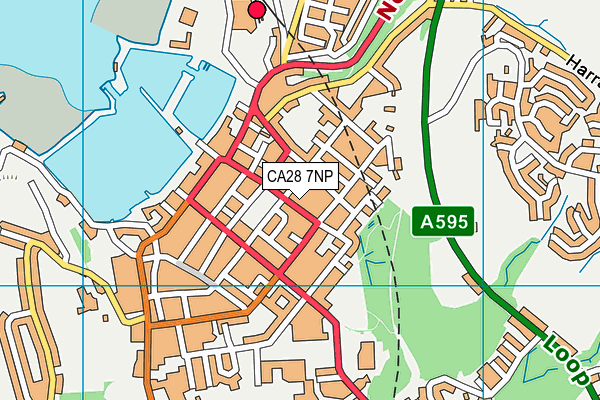 CA28 7NP map - OS VectorMap District (Ordnance Survey)