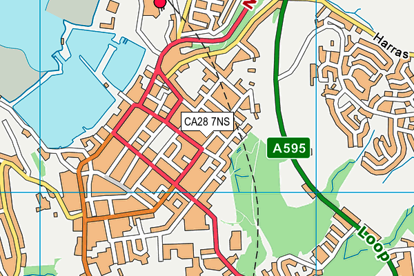 CA28 7NS map - OS VectorMap District (Ordnance Survey)