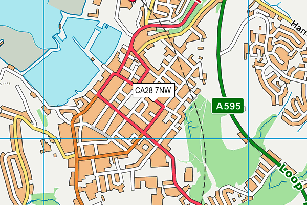 CA28 7NW map - OS VectorMap District (Ordnance Survey)