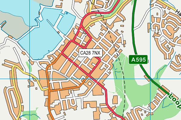 CA28 7NX map - OS VectorMap District (Ordnance Survey)
