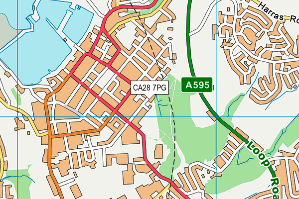 CA28 7PG map - OS VectorMap District (Ordnance Survey)