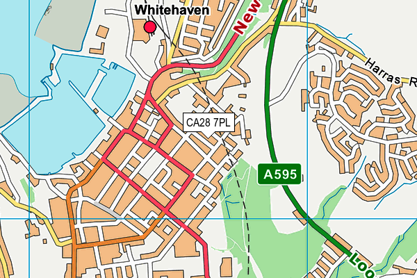 CA28 7PL map - OS VectorMap District (Ordnance Survey)