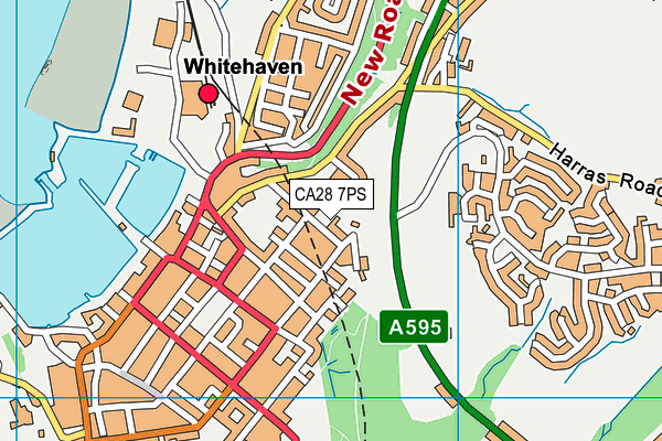 CA28 7PS map - OS VectorMap District (Ordnance Survey)