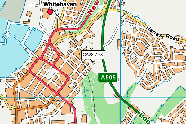 CA28 7PX map - OS VectorMap District (Ordnance Survey)