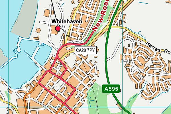 CA28 7PY map - OS VectorMap District (Ordnance Survey)