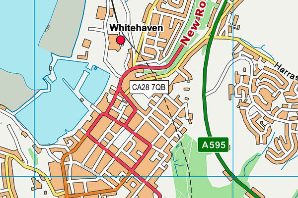 CA28 7QB map - OS VectorMap District (Ordnance Survey)