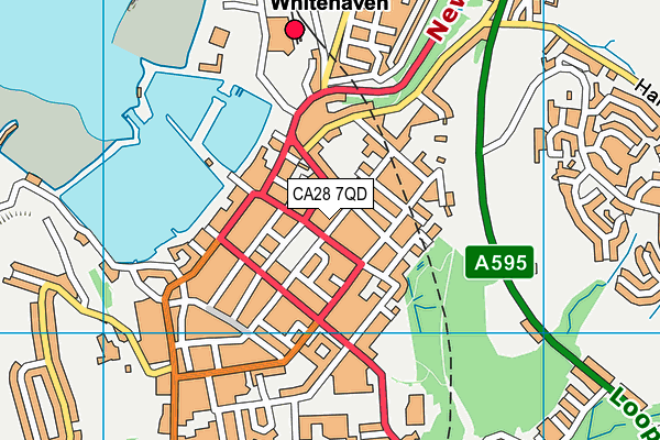 CA28 7QD map - OS VectorMap District (Ordnance Survey)