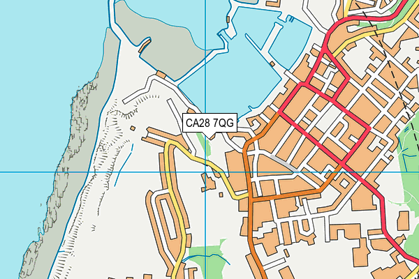 CA28 7QG map - OS VectorMap District (Ordnance Survey)