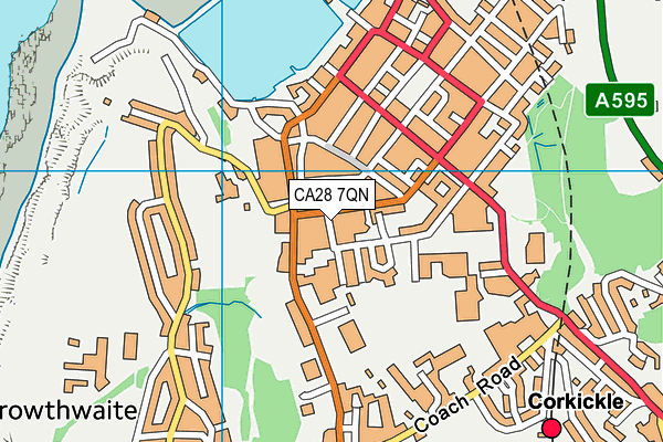 CA28 7QN map - OS VectorMap District (Ordnance Survey)