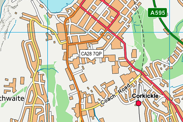 CA28 7QP map - OS VectorMap District (Ordnance Survey)