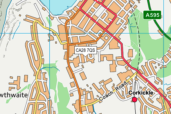 CA28 7QS map - OS VectorMap District (Ordnance Survey)