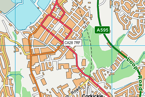 CA28 7RF map - OS VectorMap District (Ordnance Survey)