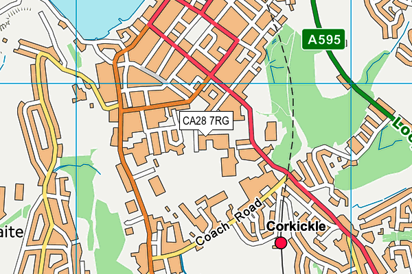 CA28 7RG map - OS VectorMap District (Ordnance Survey)