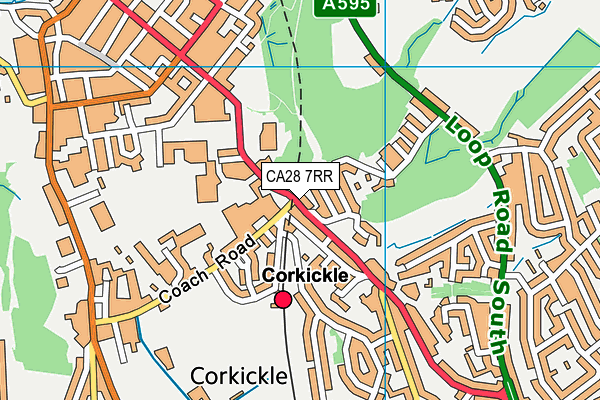 CA28 7RR map - OS VectorMap District (Ordnance Survey)