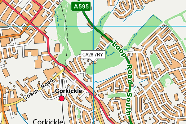 CA28 7RY map - OS VectorMap District (Ordnance Survey)