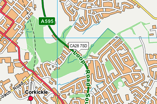 CA28 7SD map - OS VectorMap District (Ordnance Survey)