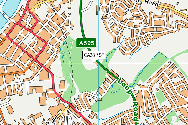 CA28 7SF map - OS VectorMap District (Ordnance Survey)