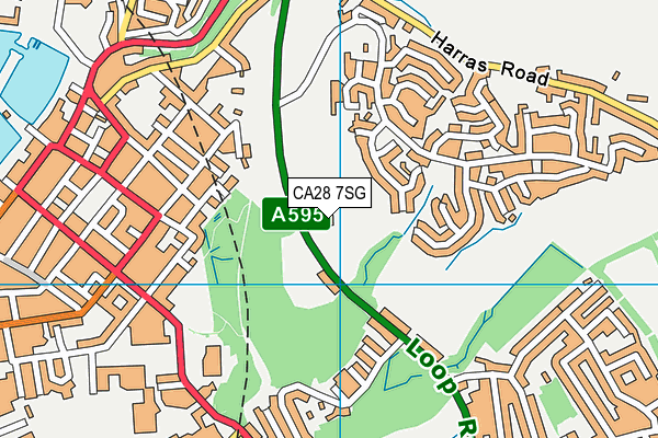 CA28 7SG map - OS VectorMap District (Ordnance Survey)