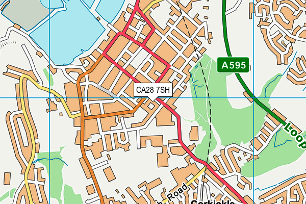 CA28 7SH map - OS VectorMap District (Ordnance Survey)