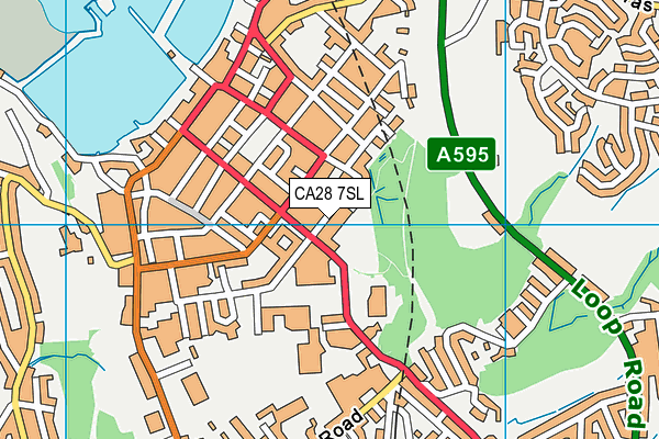 CA28 7SL map - OS VectorMap District (Ordnance Survey)