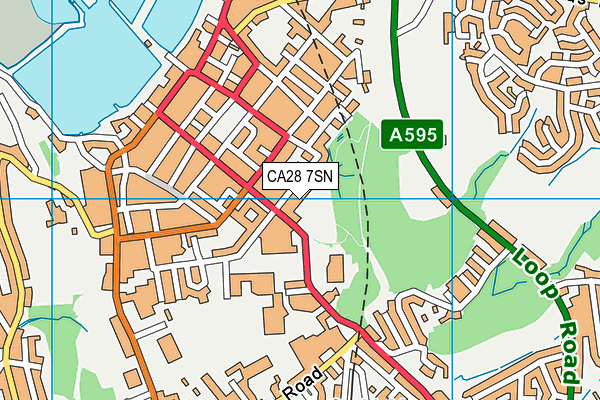 CA28 7SN map - OS VectorMap District (Ordnance Survey)