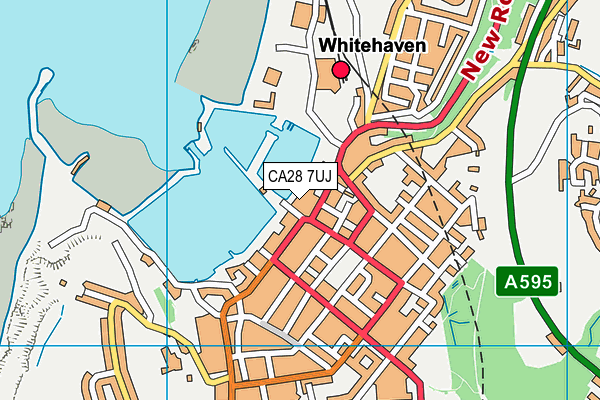 CA28 7UJ map - OS VectorMap District (Ordnance Survey)