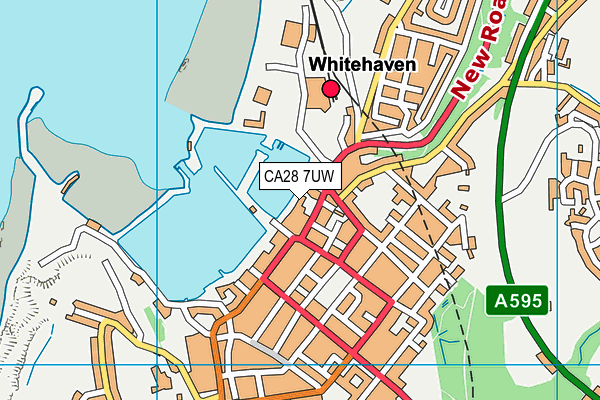 CA28 7UW map - OS VectorMap District (Ordnance Survey)