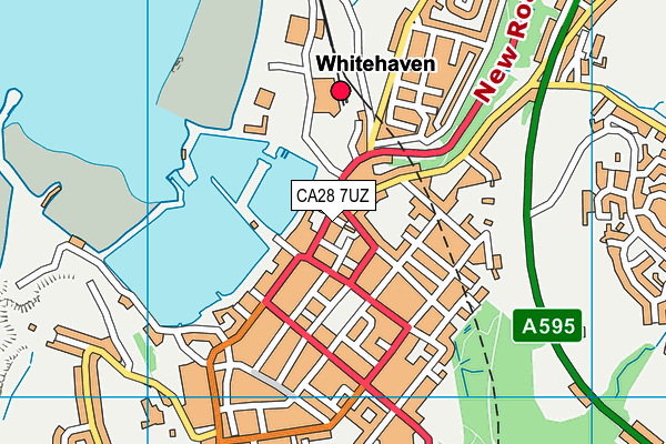 CA28 7UZ map - OS VectorMap District (Ordnance Survey)