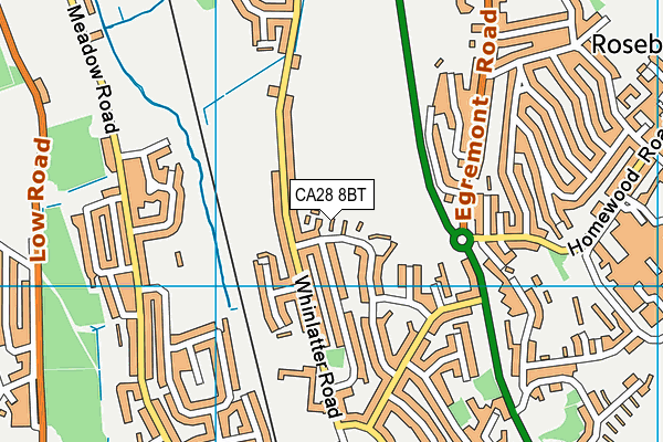 CA28 8BT map - OS VectorMap District (Ordnance Survey)