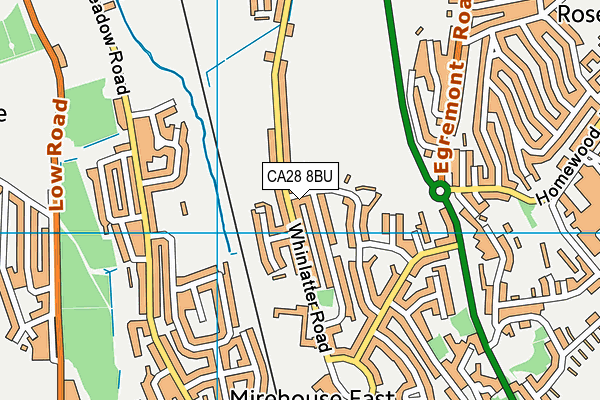 CA28 8BU map - OS VectorMap District (Ordnance Survey)