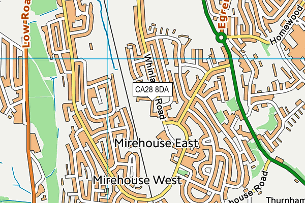 Valley Primary School And Nursery map (CA28 8DA) - OS VectorMap District (Ordnance Survey)