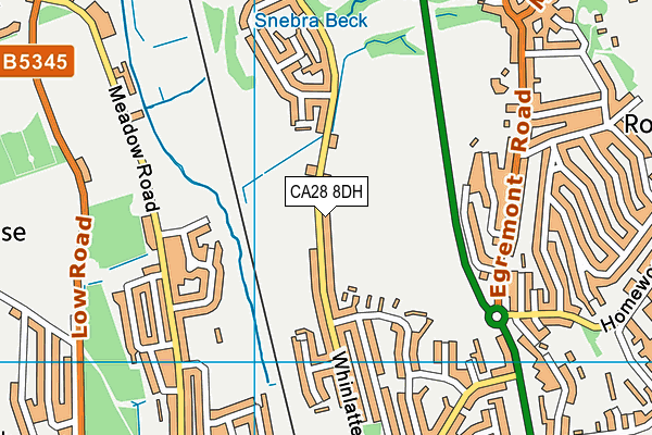 CA28 8DH map - OS VectorMap District (Ordnance Survey)