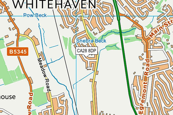 CA28 8DP map - OS VectorMap District (Ordnance Survey)