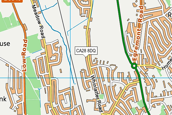 CA28 8DQ map - OS VectorMap District (Ordnance Survey)