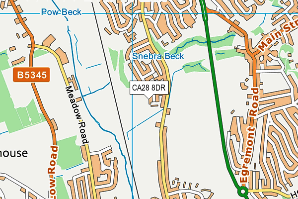 CA28 8DR map - OS VectorMap District (Ordnance Survey)