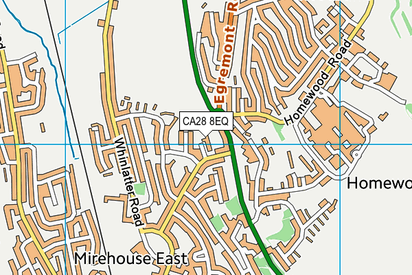 CA28 8EQ map - OS VectorMap District (Ordnance Survey)