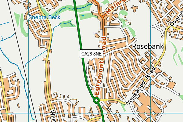 CA28 8NE map - OS VectorMap District (Ordnance Survey)